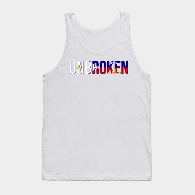 The Unbroken Navy Tank Top by tryumphathletics